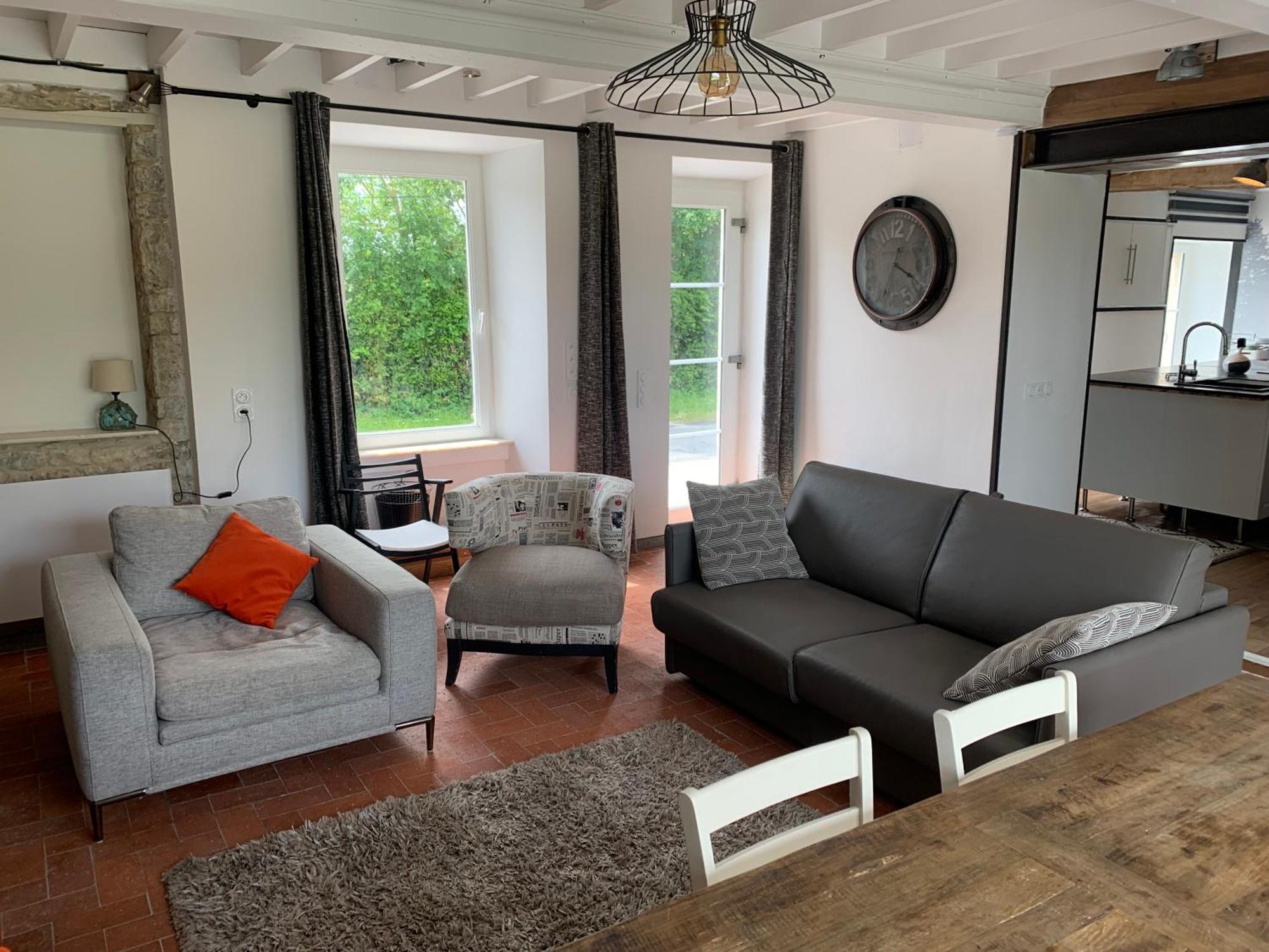 فيلا Comfortable House For 6 Guests In Saint-Come-Du-Mont المظهر الخارجي الصورة